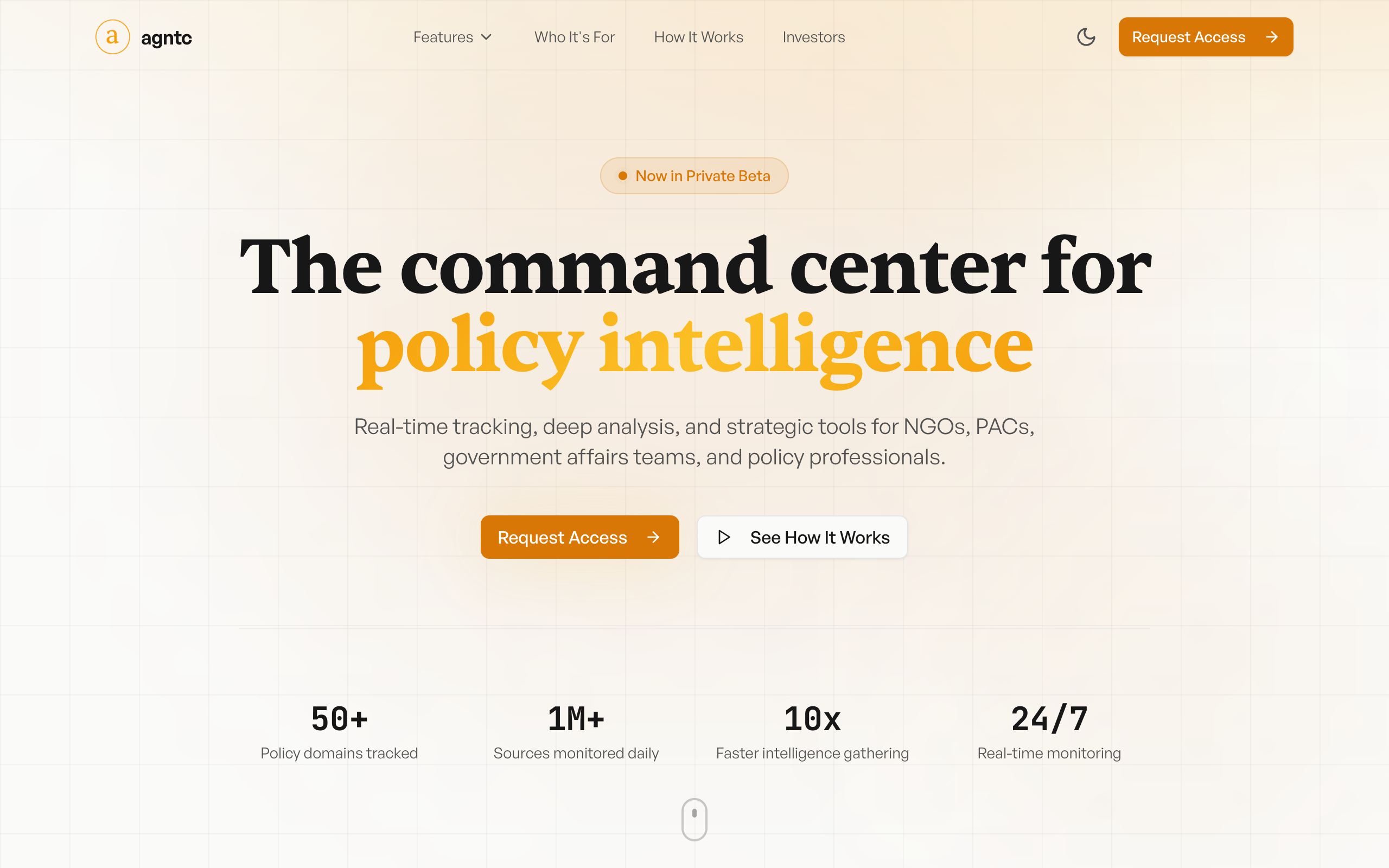 Agntc.me - Live Preview