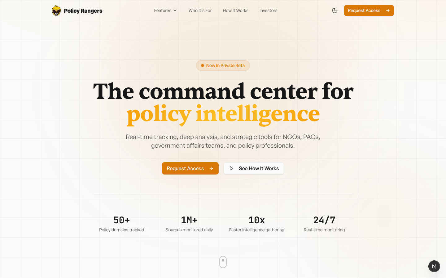 Policy Rangers - Live Preview